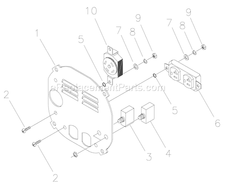 Page A Diagram and Parts List for 1575-0  Briggs and Stratton Generator